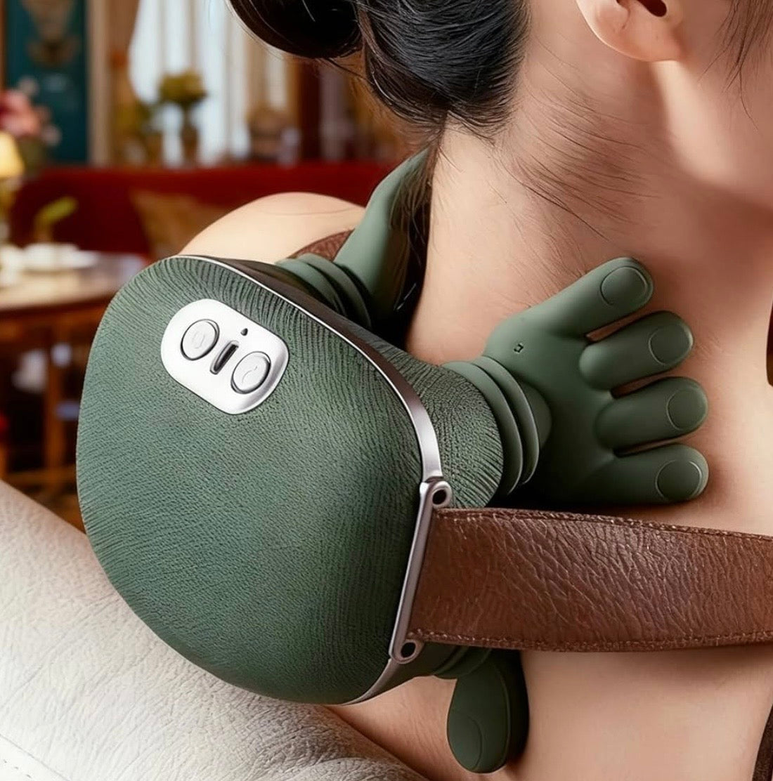 Véritable masseur pour cou et épaules à mains réelles