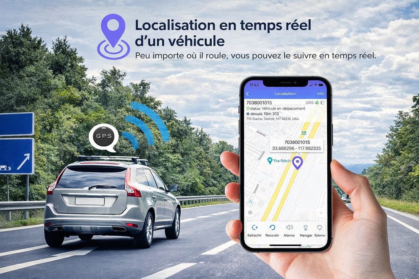 SecureTrack™ – Suivi en temps réel de la localisation d’un véhicule