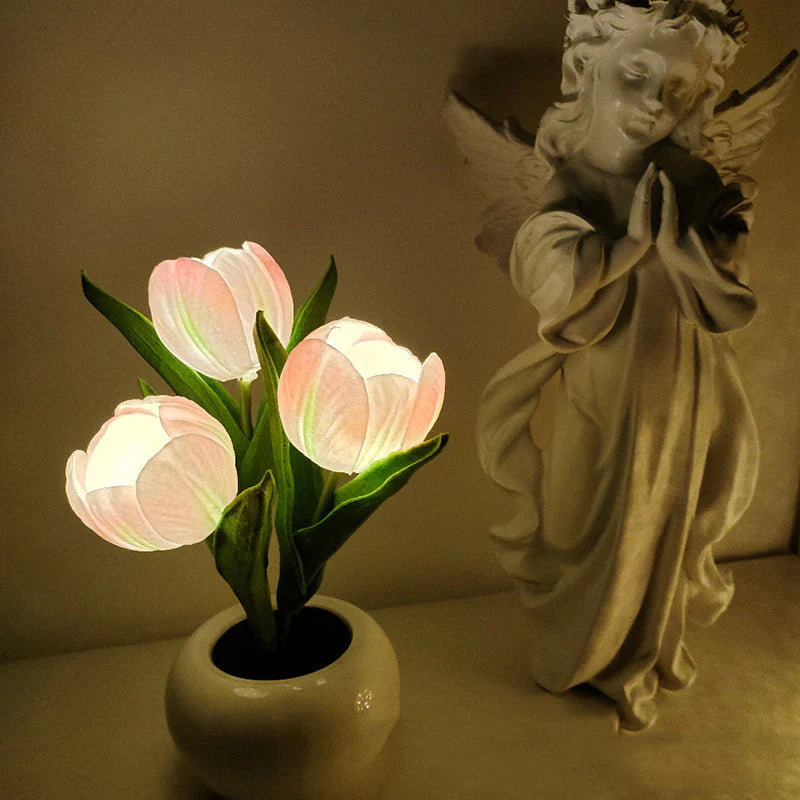 Lampe de nuit LED Tulipe - Serenya 