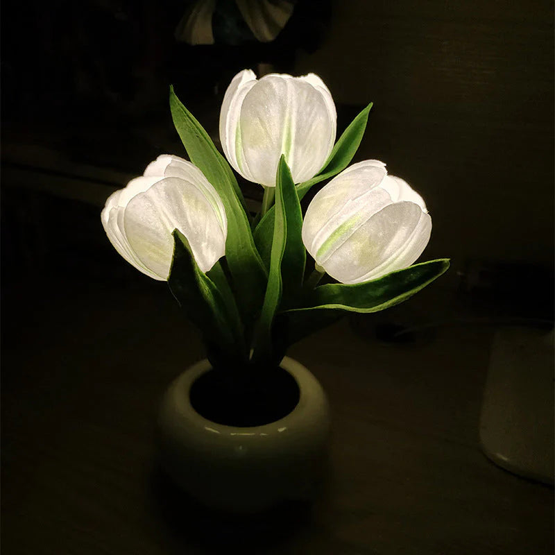Lampe de nuit LED Tulipe - Serenya 