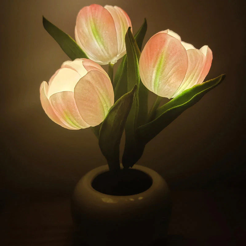 Lampe de nuit LED Tulipe - Serenya 