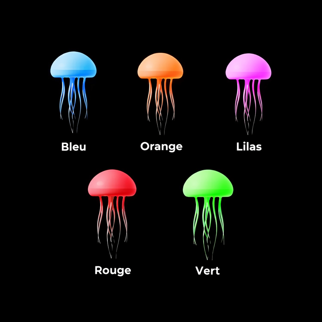 🪼 Lampe Méduse Nageante — Ambiance Hypnotique & Relax