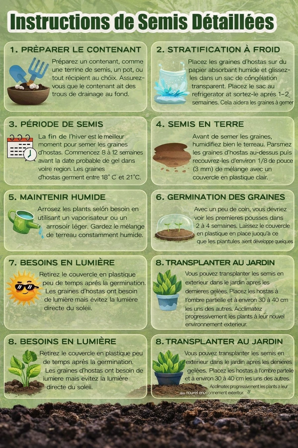 Graines d’Hosta Rares – Plante Vivace d’Ombre Facile à Cultiver